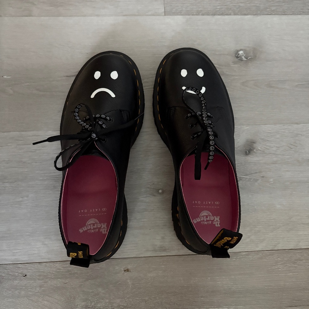 Dr. Martens Black Women's Shoes with Smiley Faces